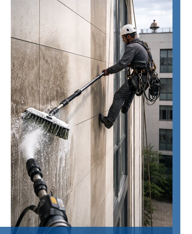 Мойка фасада из керамогранита в Горячем Ключе от 310 р. | ВЫСОТНИК-Грч