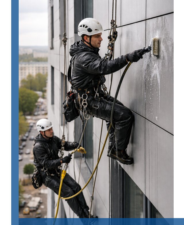Профессиональная мойка фасада из композита в Горячем Ключе