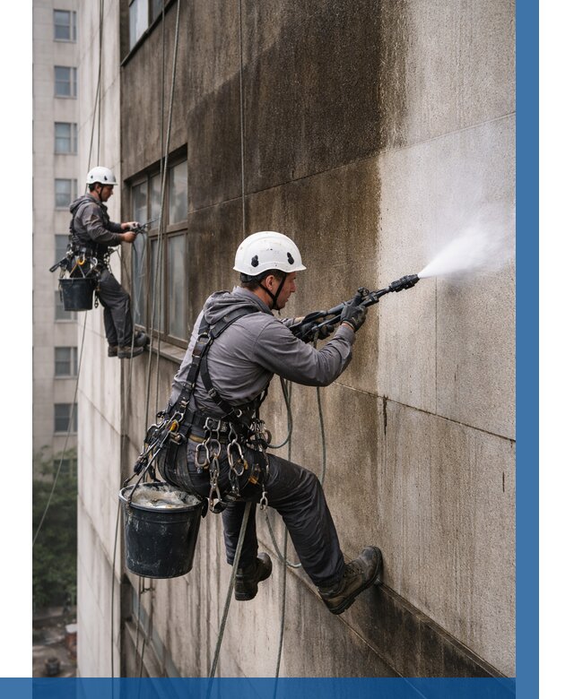 Очистка фасада от копоти в Горячем Ключе от 258 р. | ВЫСОТНИК-Грч