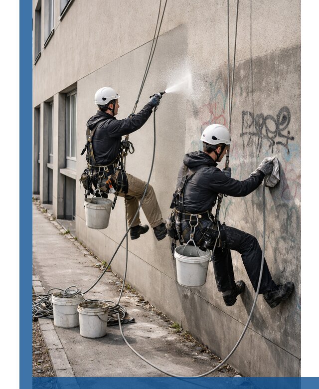 Антиграффити покрытие фасада с защитой от надписей в Горячем Ключе