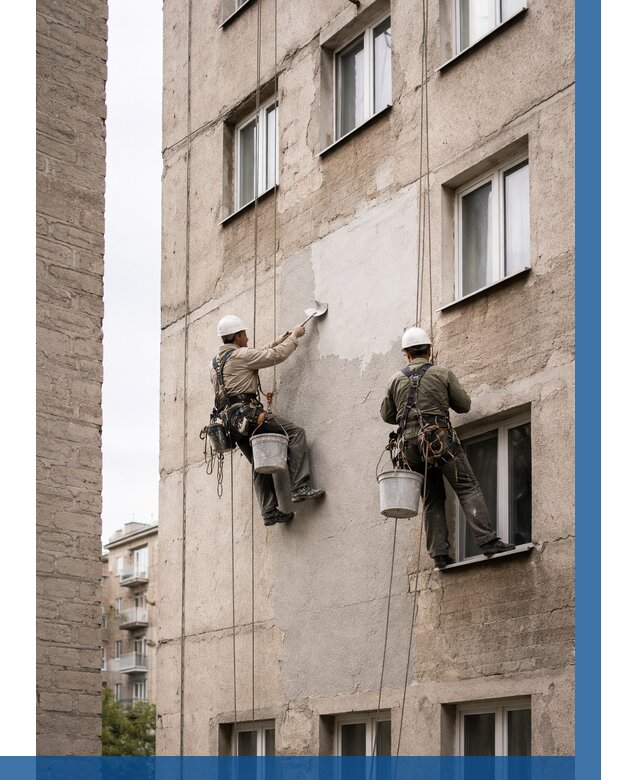 Косметический ремонт фасада в Горячем Ключе от 1137 р. | ВЫСОТНИК-Грч