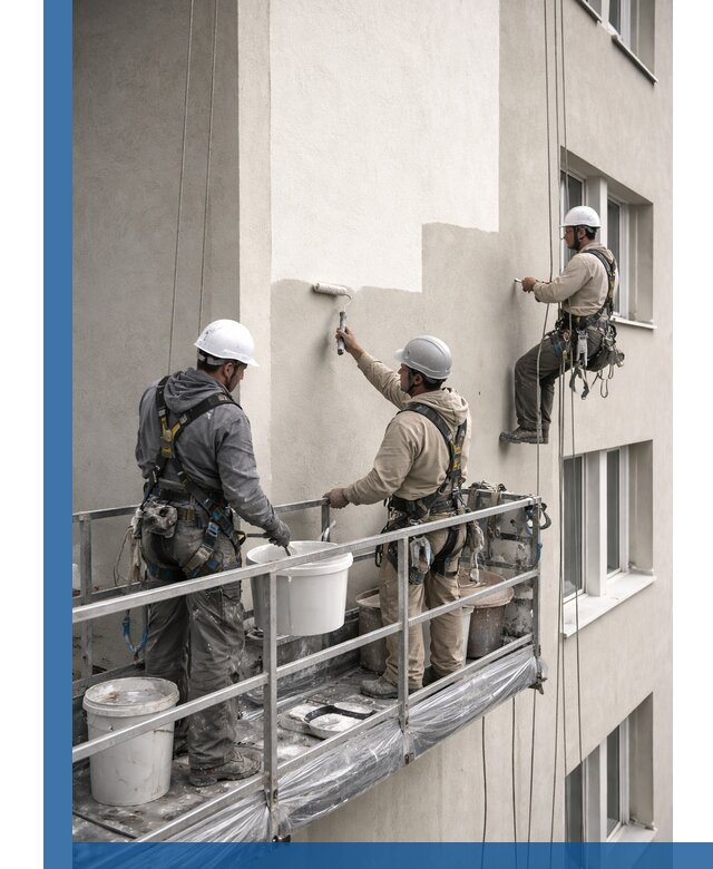 Покраска оштукатуренного фасада в Горячем Ключе под ключ с гарантией