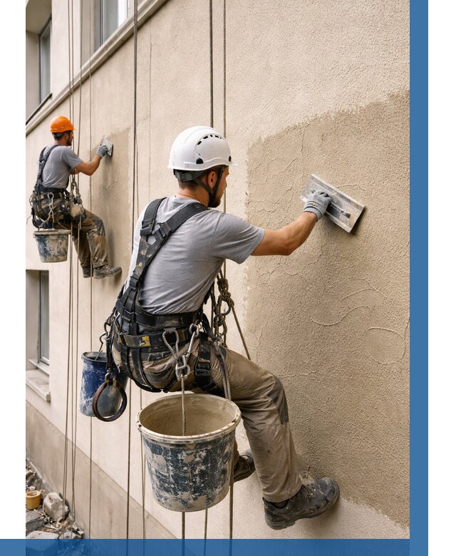 Декоративная штукатурка фасада в Горячем Ключе от 1240 р. | ВЫСОТНИК-Грч