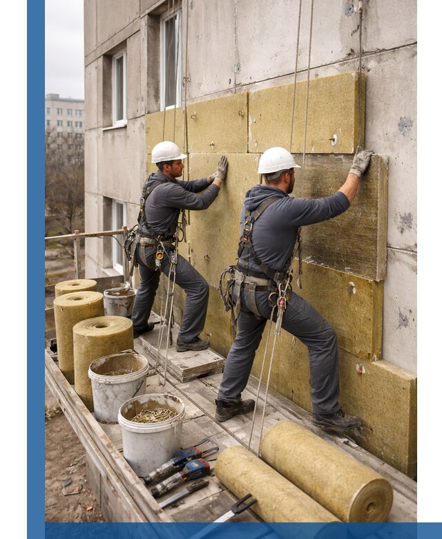 Утепление фасада минватой в Горячем Ключе под ключ с гарантией