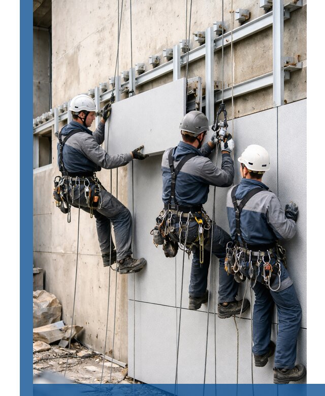 Монтаж вентилируемого фасада в Горячем Ключе под ключ с гарантией качества