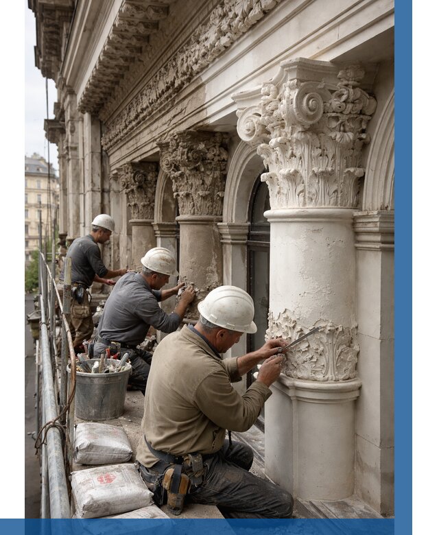 Реставрация фасадной лепнины в Горячем Ключе от 2583 р. | ВЫСОТНИК-Грч