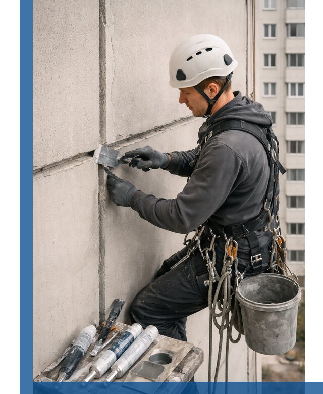 Ремонт межпанельных швов в Горячем Ключе герметизация и восстановление