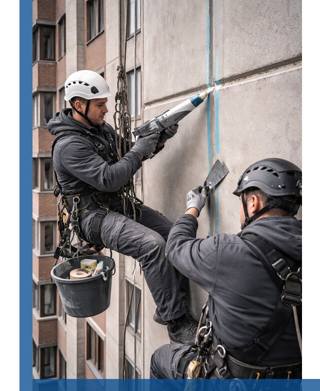 Вторичная герметизация швов фасада и кровли в Горячем Ключе