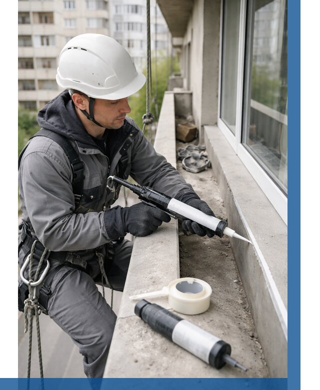 Герметизация швов лоджии в Горячем Ключе от 4650 р. | ВЫСОТНИК-Грч