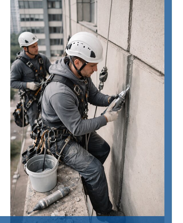 Ремонт деформационных швов здания в Горячем Ключе от 1033 р. | ВЫСОТНИК-Грч