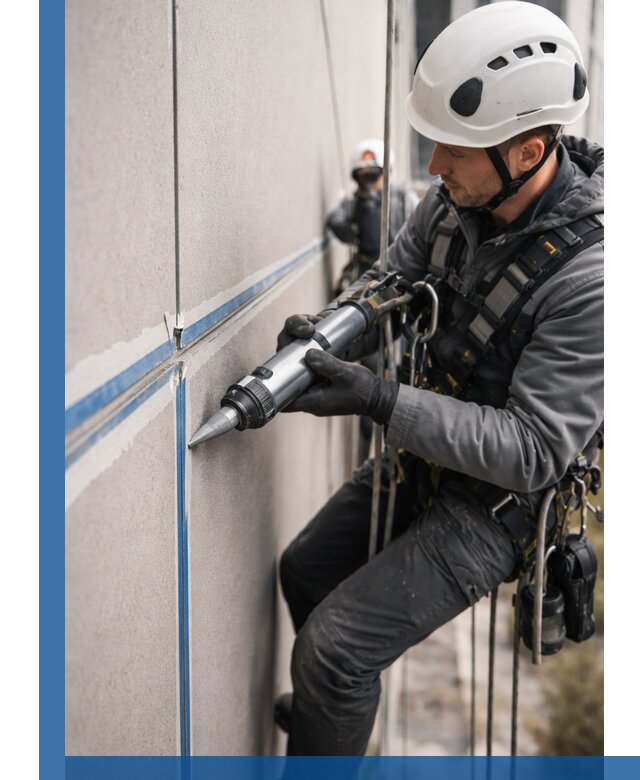 Герметизация стыков фасадных панелей в Горячем Ключе качественно и быстро