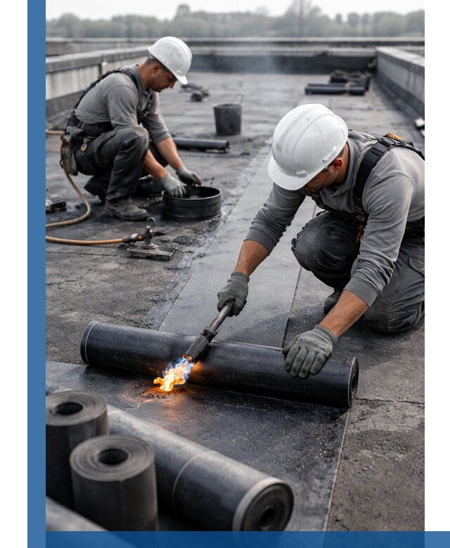 Ремонт рулонной кровли в Горячем Ключе герметизация и восстановление