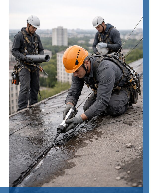 Устранение протечек кровли в Горячем Ключе от 12400 р. | ВЫСОТНИК-Грч