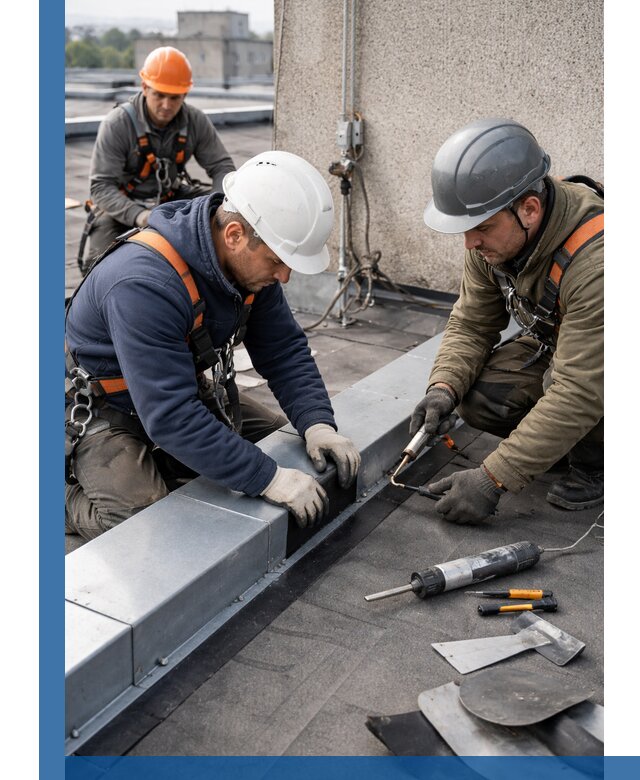 Ремонт кровельных примыканий в Горячем Ключе профессионально