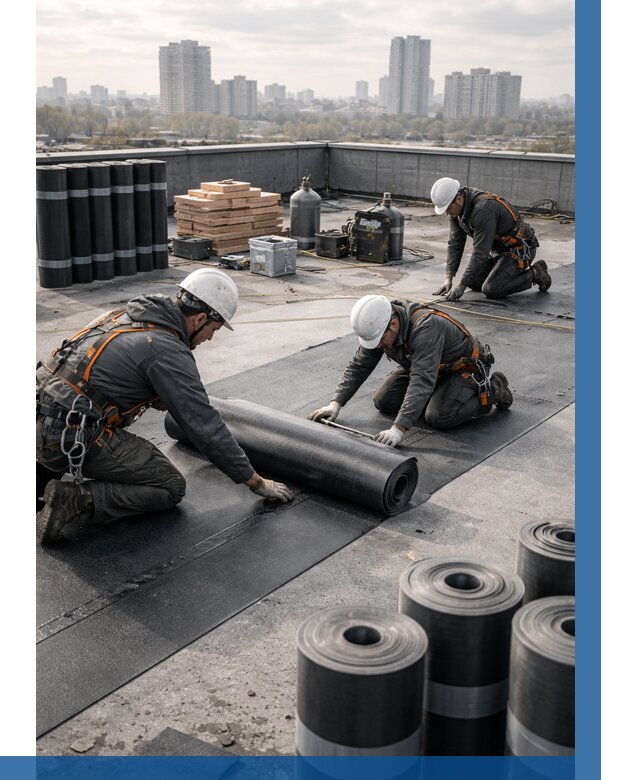 Монтаж мягкой кровли под ключ в Горячем Ключе от 465 р. | ВЫСОТНИК-Грч