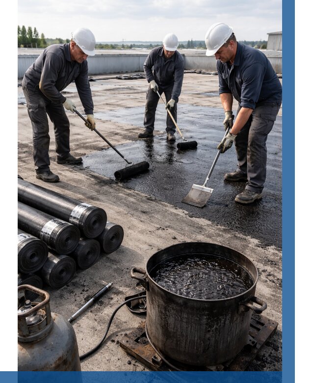 Гидроизоляция кровли мастикой в Горячем Ключе от 620 р. | ВЫСОТНИК-Грч