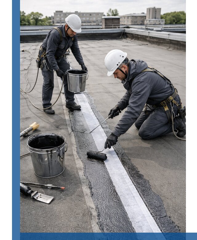 Гидроизоляция кровли мастикой в Горячем Ключе надежная защита