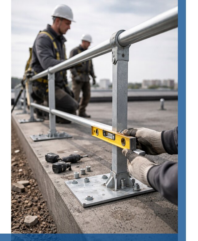 Монтаж кровельного ограждения в Горячем Ключе от 1240 р. | ВЫСОТНИК-Грч