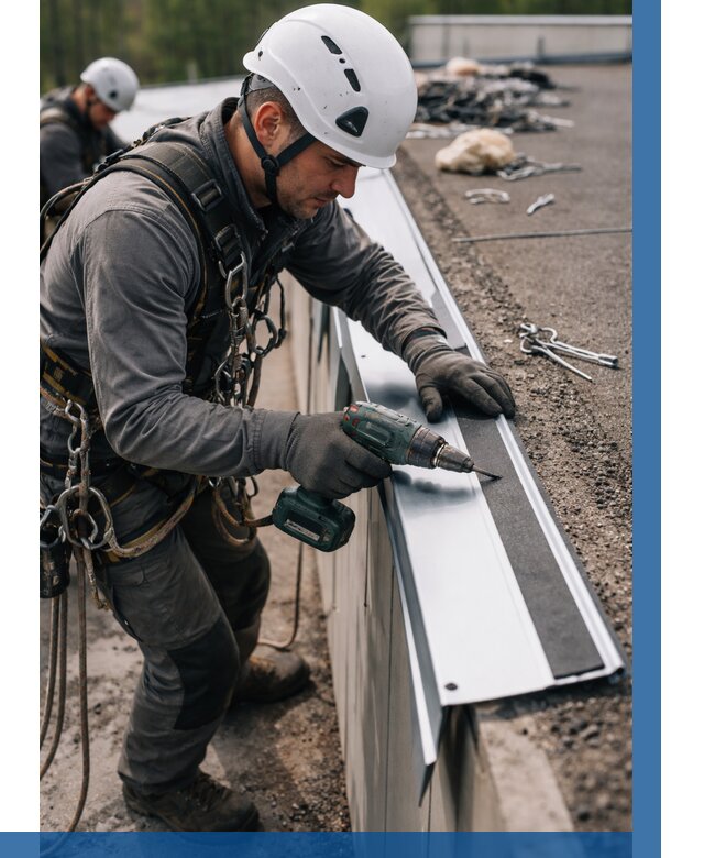 Монтаж капельника на кровле в Горячем Ключе от 310 р. | ВЫСОТНИК-Грч