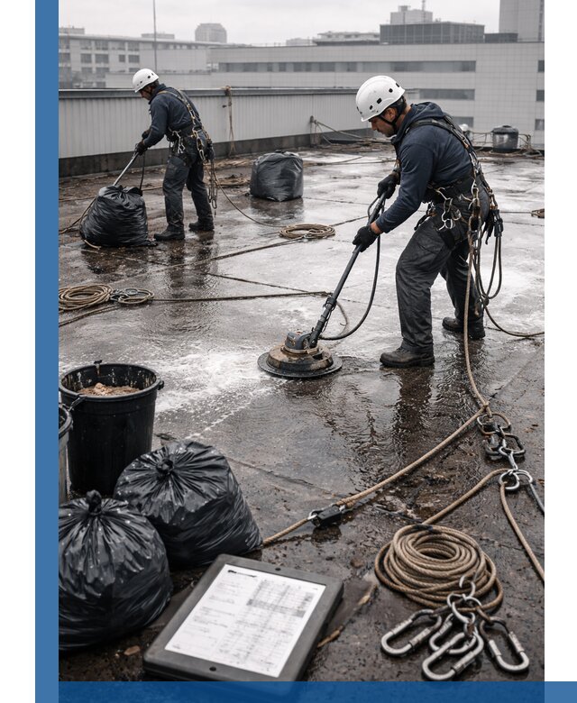 Плановая очистка кровли по графику в Горячем Ключе для безопасности