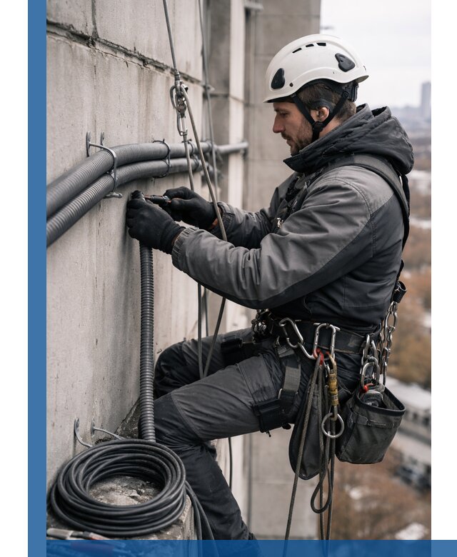 Профессиональный монтаж гофры для кабеля в Горячем Ключе с гарантией