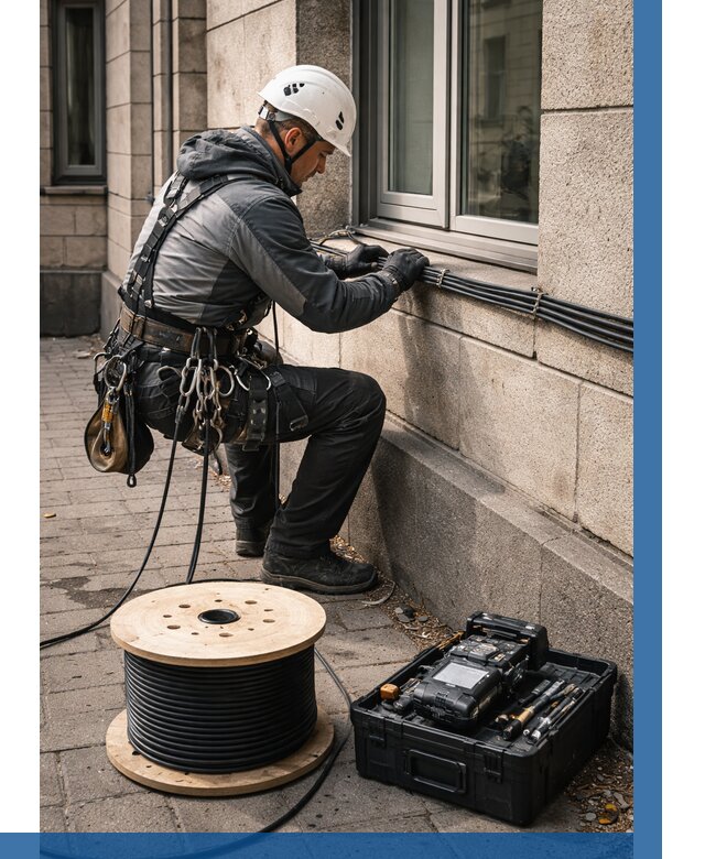 Прокладка оптоволоконного кабеля в Горячем Ключе от 827 р. | ВЫСОТНИК-Грч