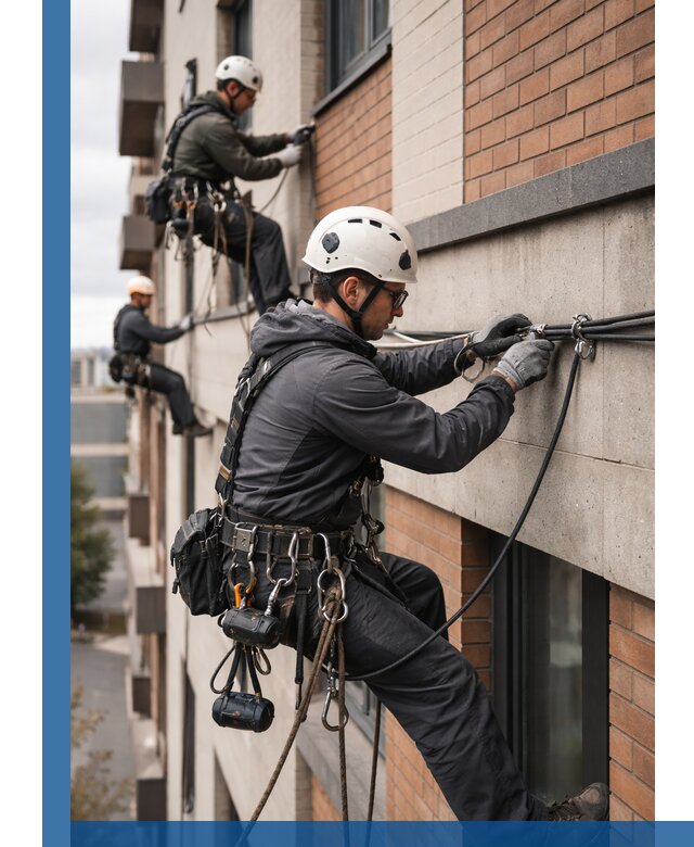 Крепление кабеля на фасаде монтаж и крепеж в Горячем Ключе