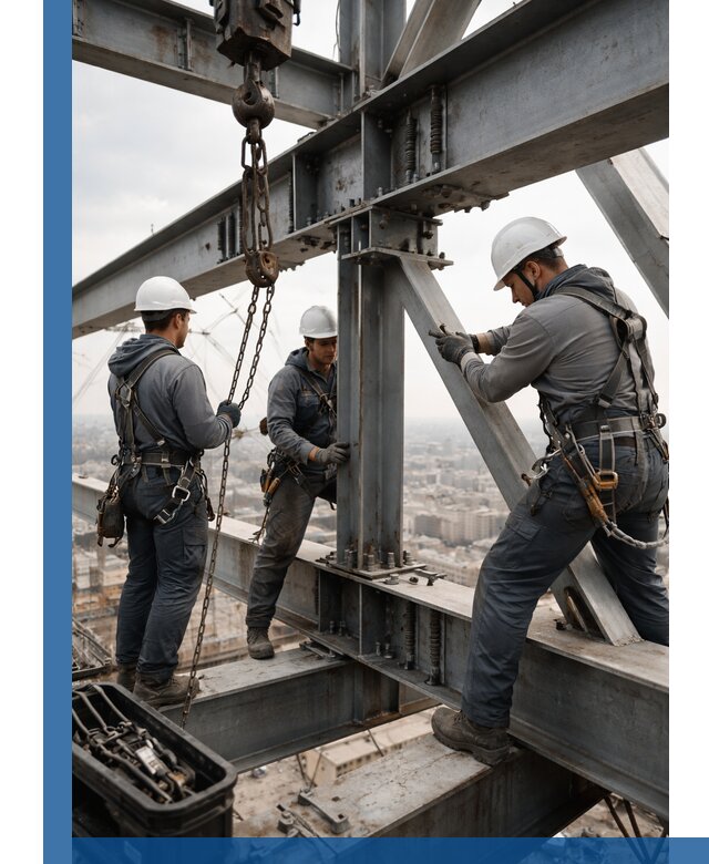 Профессиональный монтаж металлоконструкций на высоте в Горячем Ключе