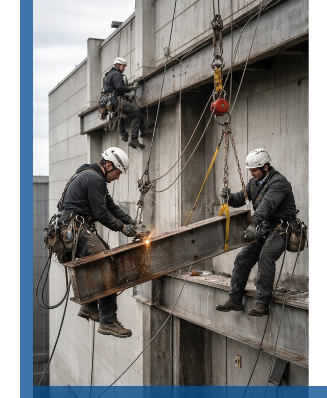 Демонтаж металлоконструкций на высоте в Горячем Ключе под ключ