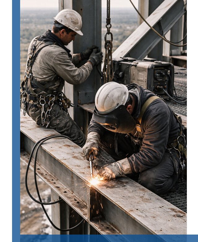 Высотные сварочные работы в Горячем Ключе для промышленных объектов