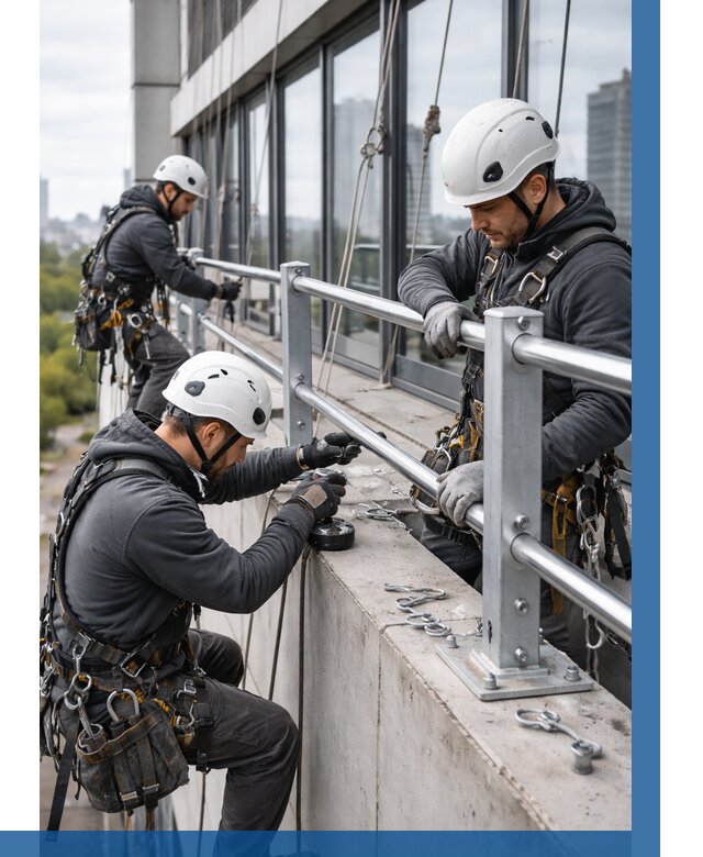 Монтаж ограждений на высоте в Горячем Ключе, от 1240 р. | ВЫСОТНИК-Грч