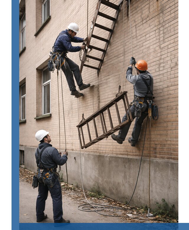 Демонтаж пожарной лестницы в Горячем Ключе быстро и безопасно