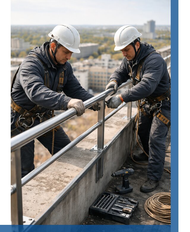 Монтаж перил на высоте в Горячем Ключе от 2583 р. | ВЫСОТНИК-Грч