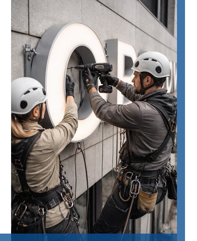 Монтаж световых букв в Горячем Ключе от 3100 р. под ключ ВЫСОТНИК-Грч