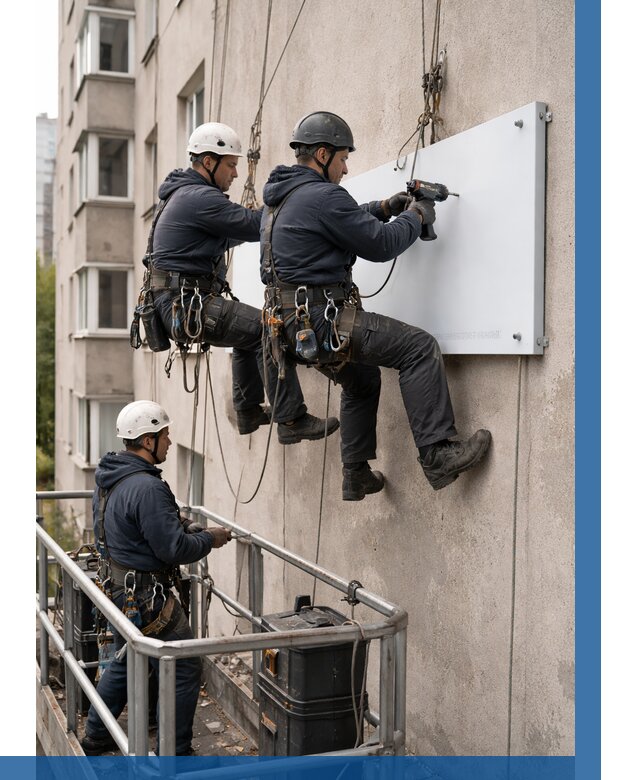 Монтаж табличек и указателей в Горячем Ключе от 3617 р. | ВЫСОТНИК-Грч