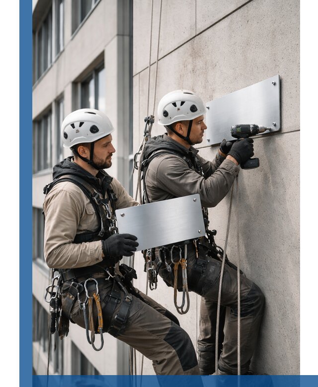 Монтаж табличек и указателей в Горячем Ключе для зданий и сооружений