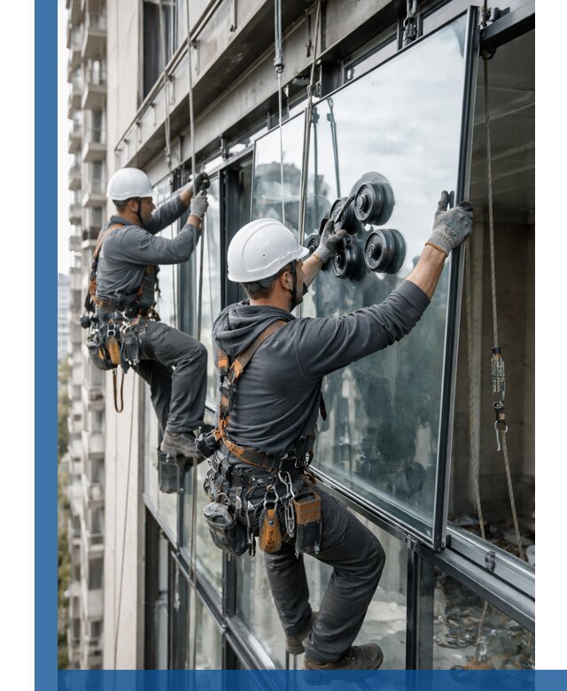 Витражное остекление фасадов и лоджий в Горячем Ключе под ключ