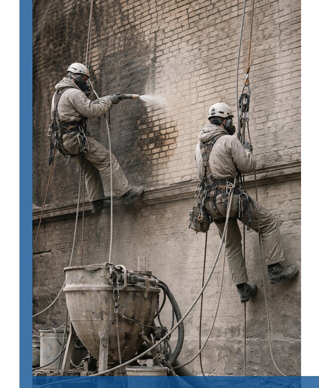 Пескоструйная очистка фасадов в Горячем Ключе профессионально