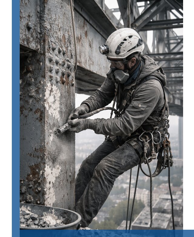 Удаление старой краски с металлических конструкций в Горячем Ключе