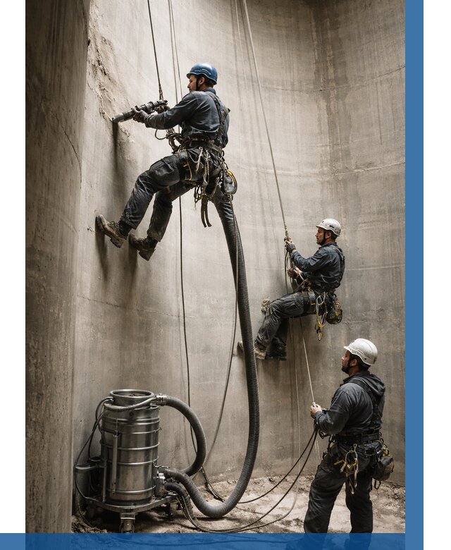 Зачистка силосов в Горячем Ключе от 4650 р. Договор и смета ВЫСОТНИК-Грч