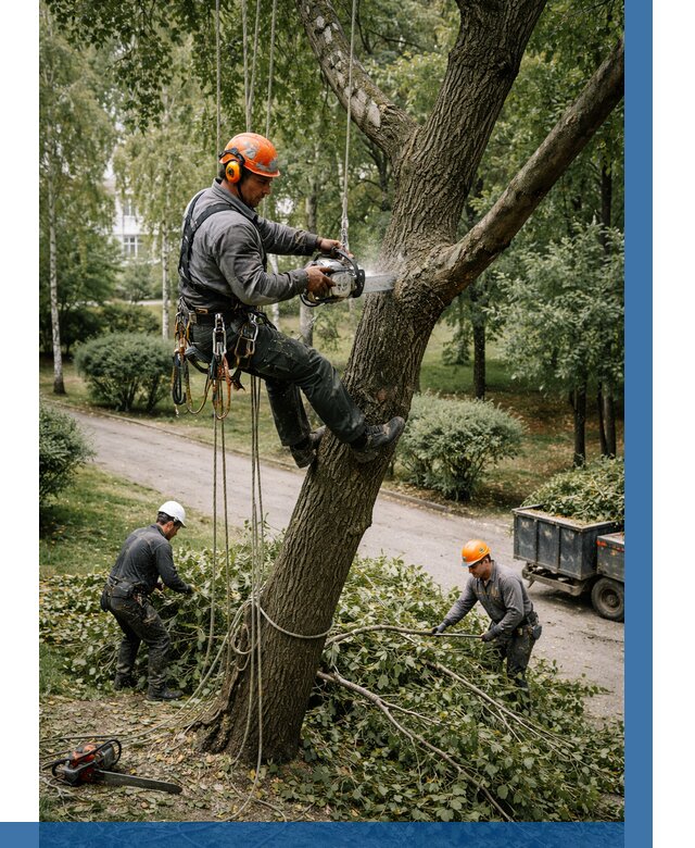Кронирование деревьев в Горячем Ключе от 6716 р. | ВЫСОТНИК-Грч