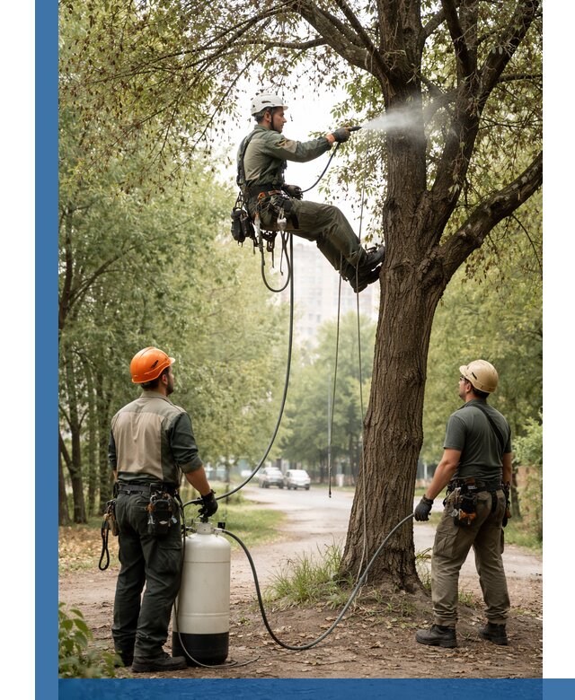 Обработка деревьев от вредителей в Горячем Ключе профессиональная защита