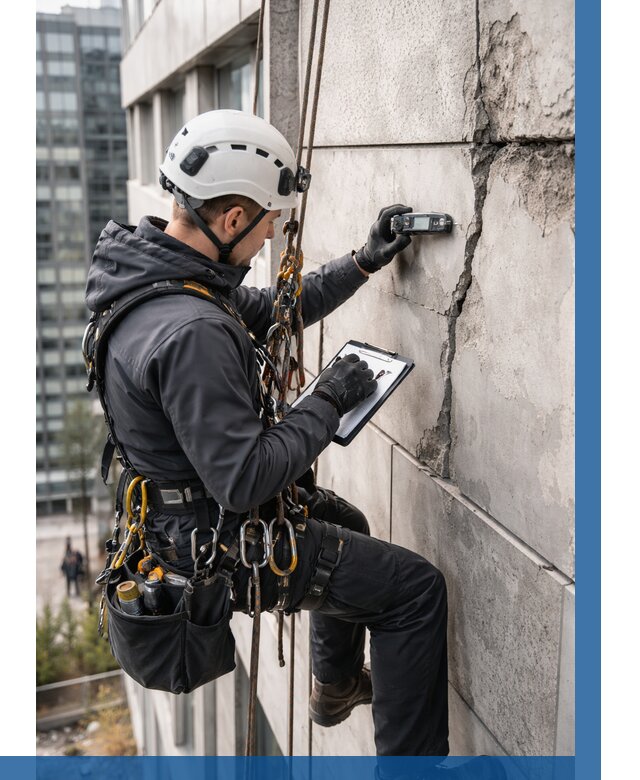 Обследование фасада альпинистами в Горячем Ключе от 124 р. | ВЫСОТНИК-Грч