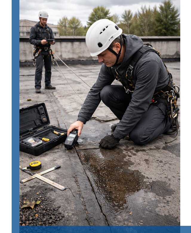 Обследование кровли на протечки и выявление дефектов в Горячем Ключе