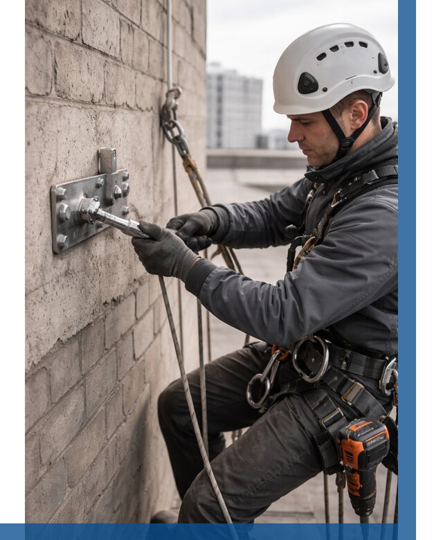 Установка анкерных точек в Горячем Ключе от 3617 р. | ВЫСОТНИК-Грч