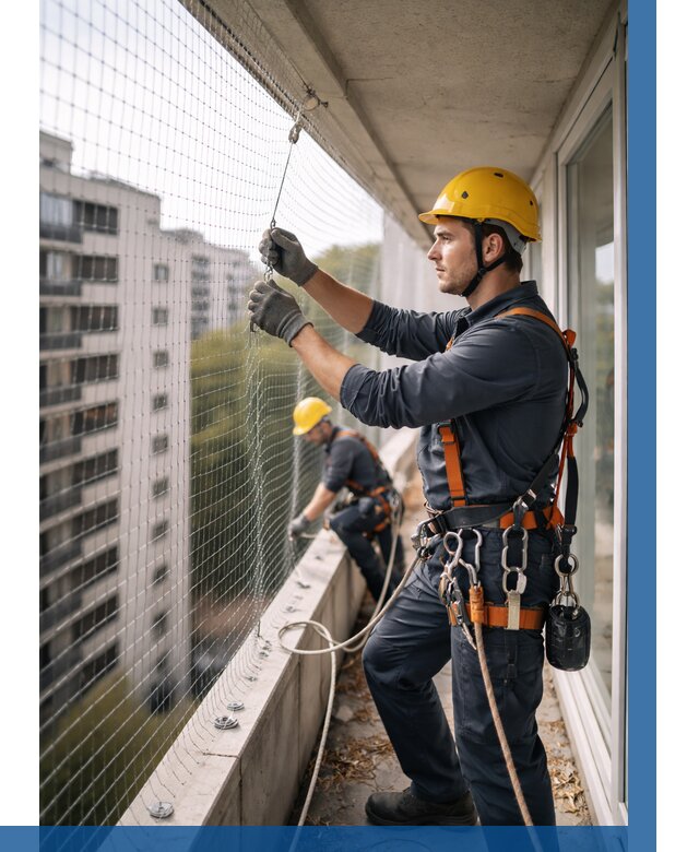 Монтаж сетки от птиц в Горячем Ключе от 4650 р. | ВЫСОТНИК-Грч